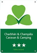 Fáilte Ireland three-star Caravan and Camping sign